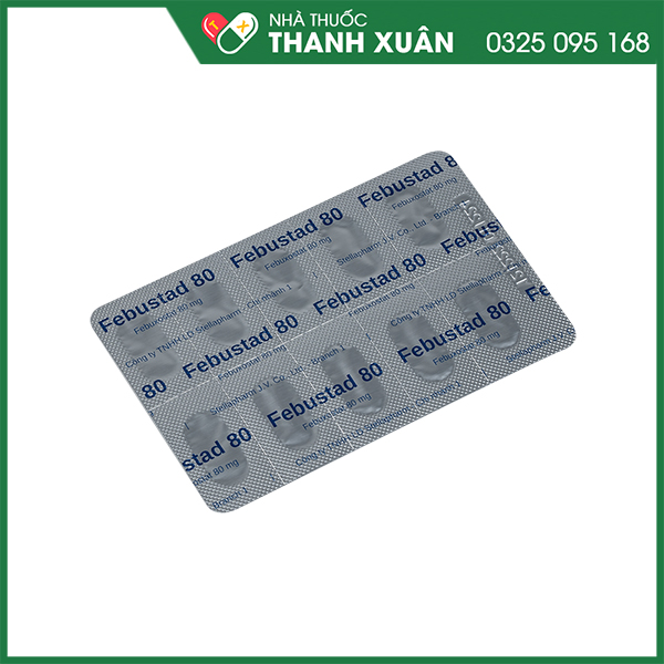 Febustad 80 điều trị tăng acid uric máu mạn tính